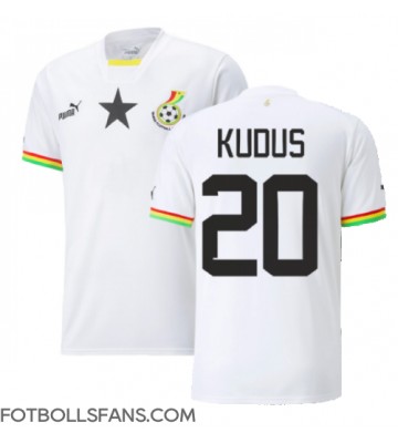 Ghana Mohammed Kudus #20 Replika Hemmatröja VM 2022 Kortärmad